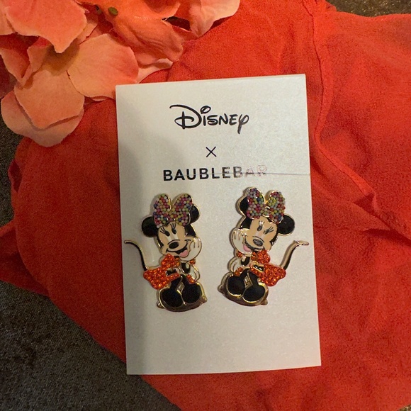 Disney Baublebar Minnie Mouse Sparkly Earrings NWT - Picture 6 of 6